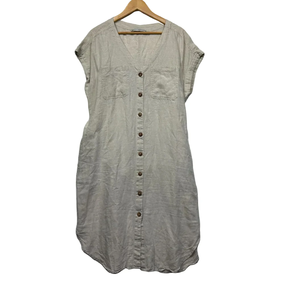 Target Natural Linen Dress - Size 18 - Image 2