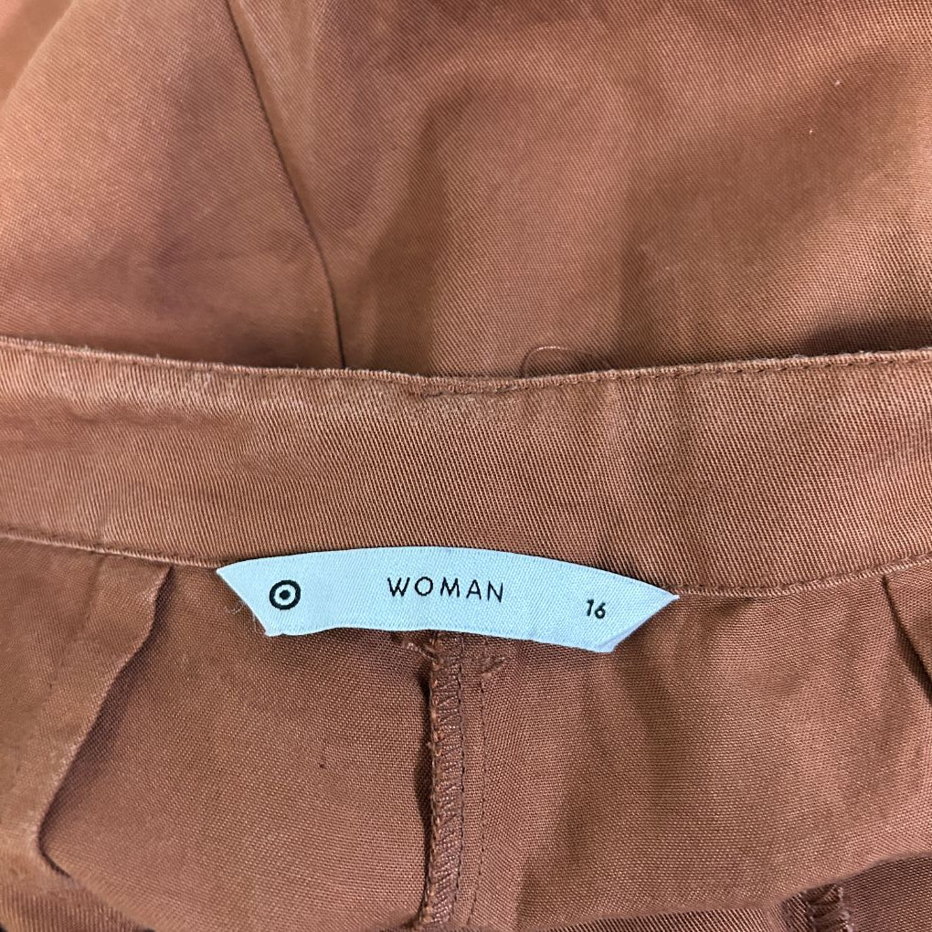 Target Rust Lyocell Trousers - Size 16 - Image 2