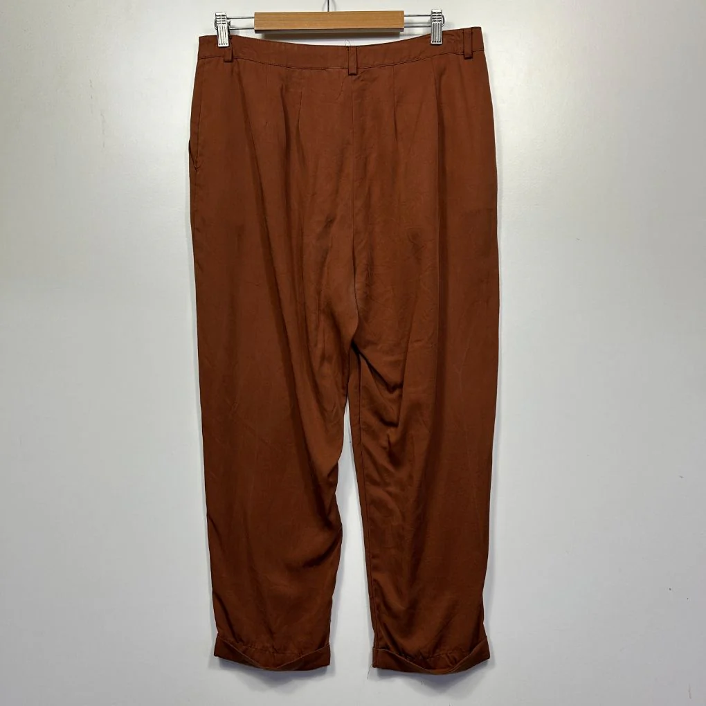 Target Rust Lyocell Trousers - Size 16 - Image 4