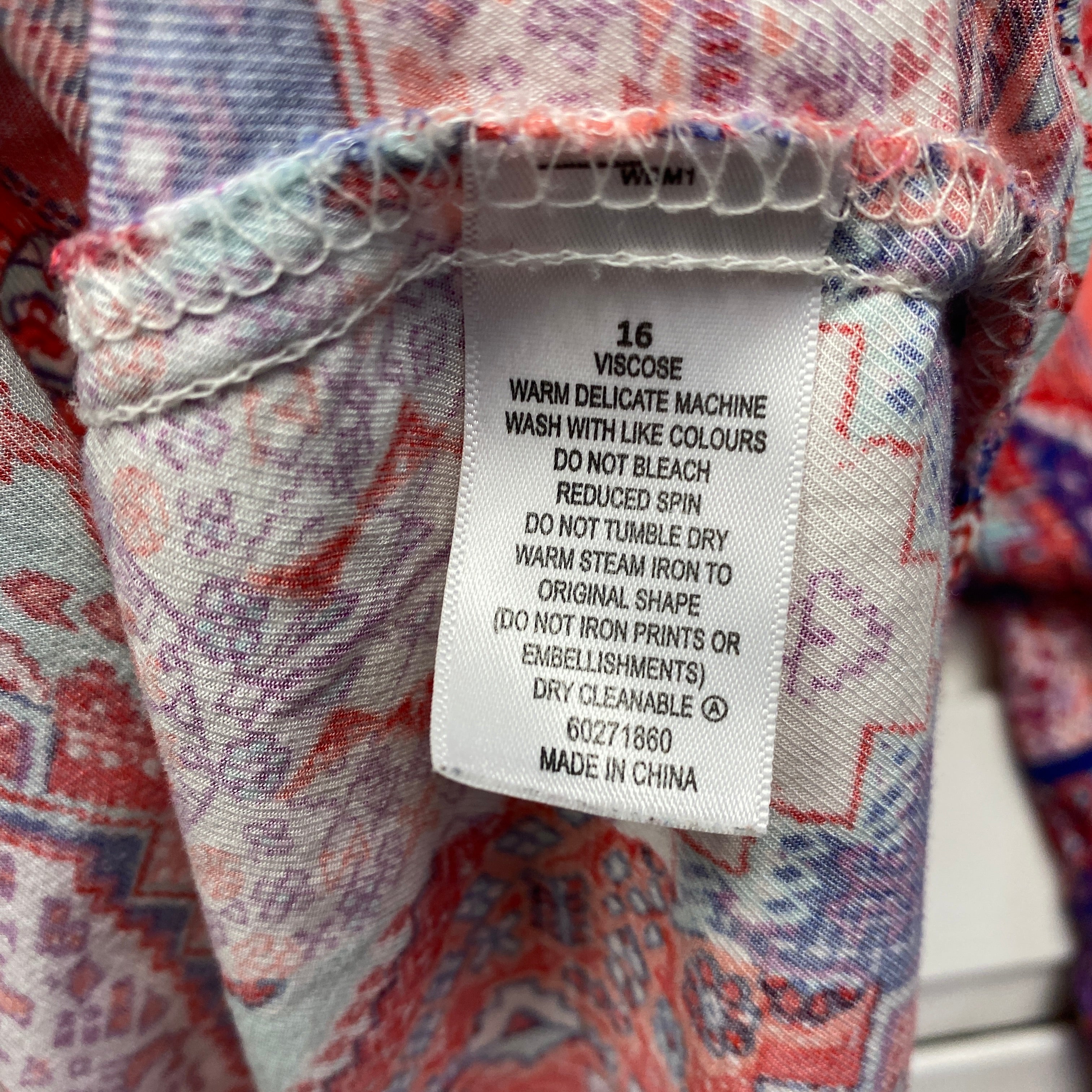 Target Top Size 16 Off The Shoulder Multicoloured - Image 6