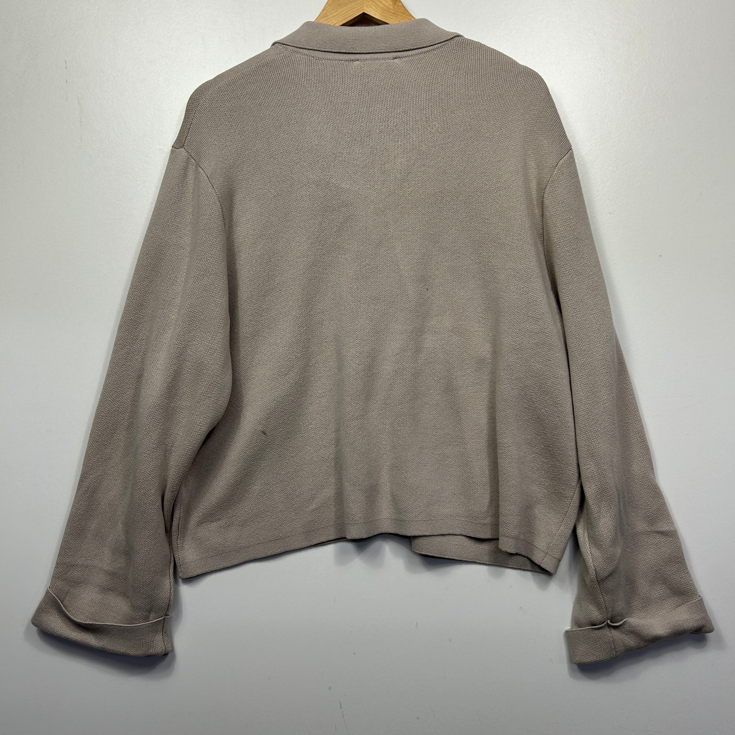 Target Woman Beige Button-Up Shacket - Size XXL - Image 5