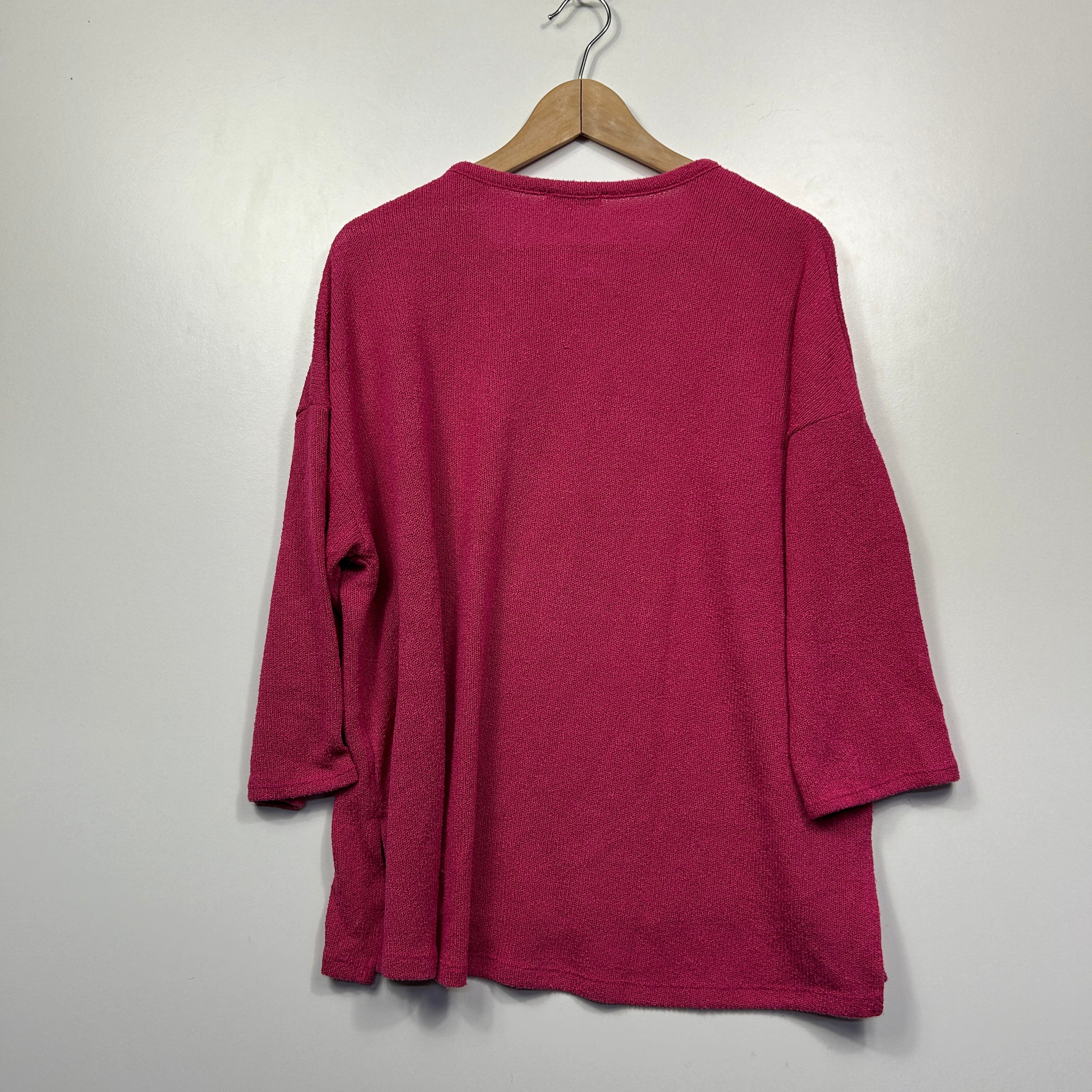 Target Woman Pink Textured Knit Top - Size XL - Image 4