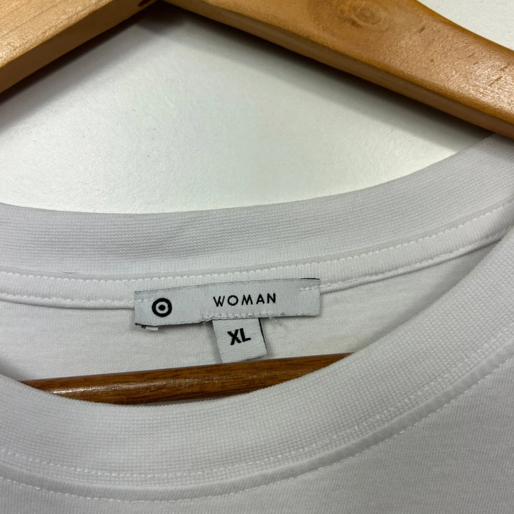 Target Womens White Cotton Short Sleeve Crew Neck Graphic Tee T-shirt Size XL - Image 3