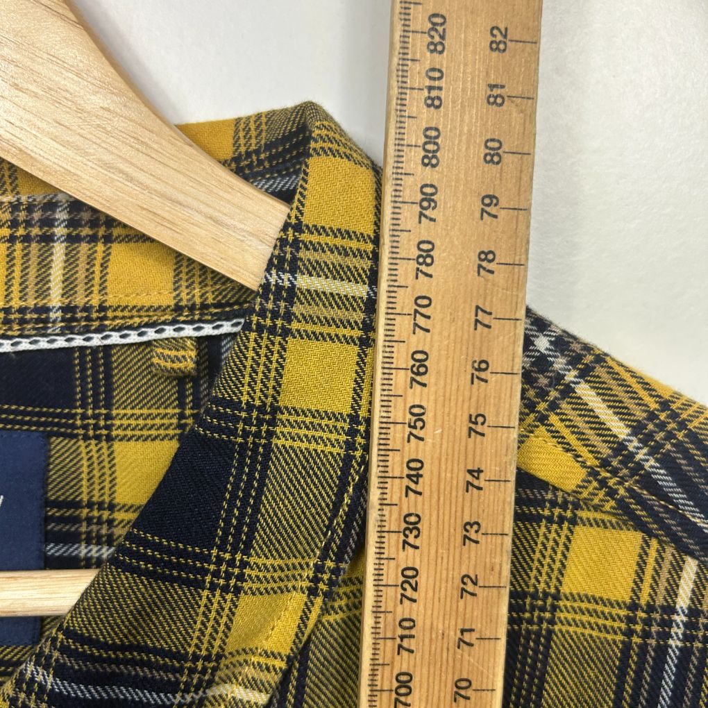 The 1964 Denim Company Yellow Plaid Mens Shirt - Size 3XL - Image 6