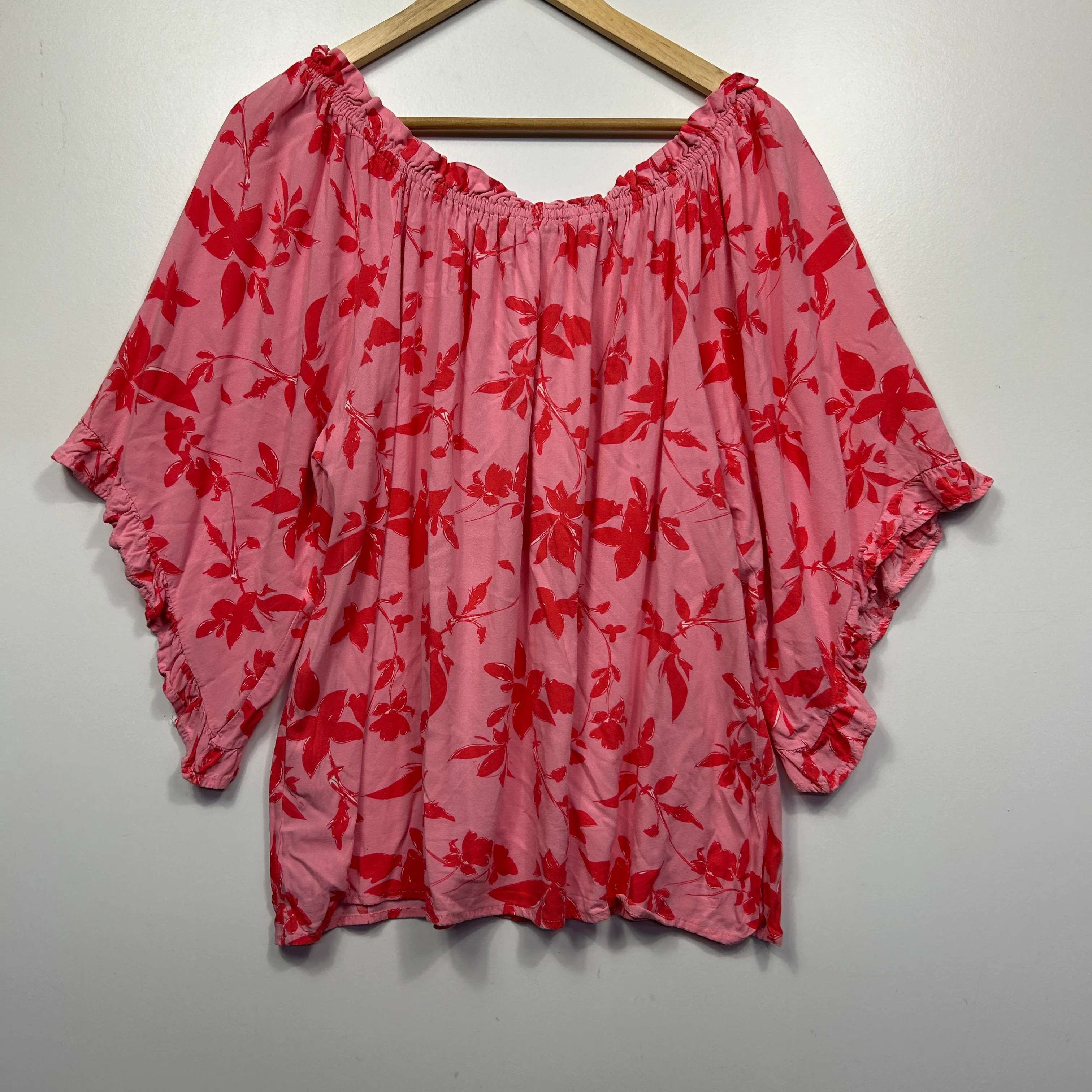 Threadz Pink Floral Blouse - Size L - Image 2