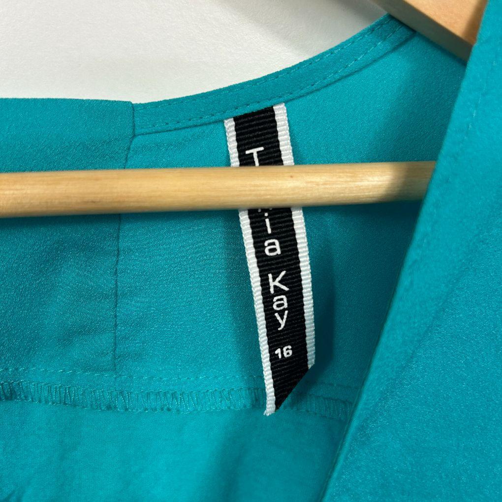 Tania Kay Teal Top - Size 16 - Image 2