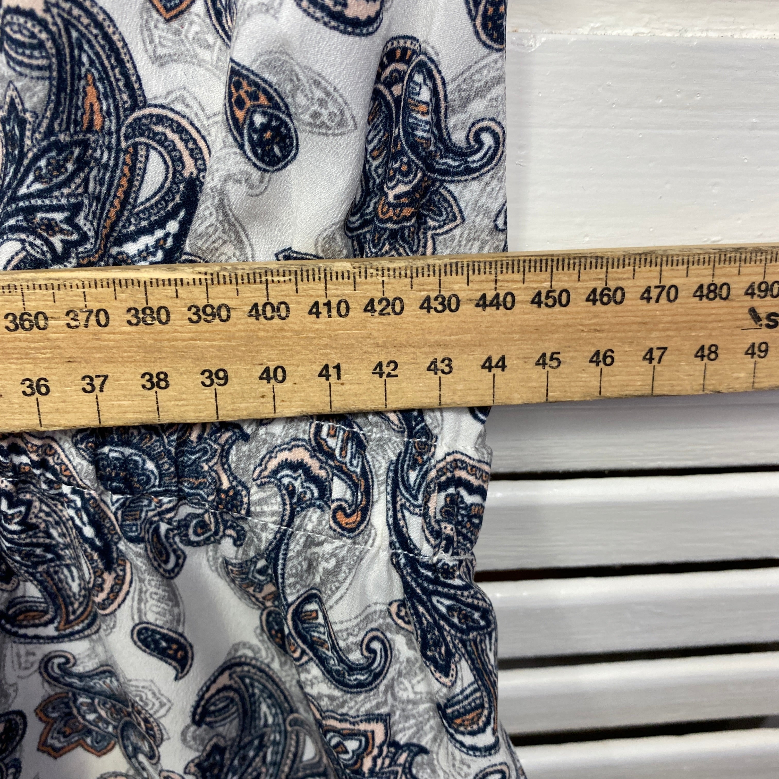Tokito Dress Size 16 Sleeveless White Paisley - Image 8