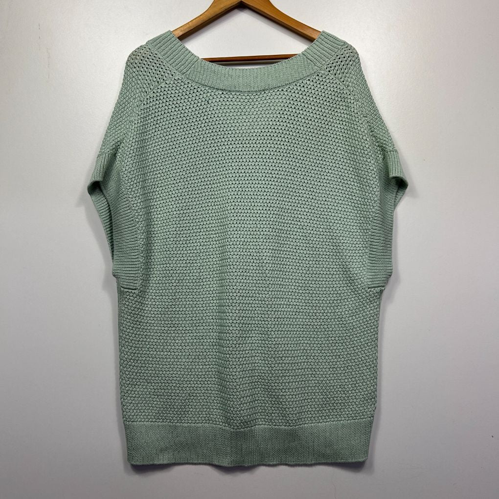 Trenery Green Cotton Knit Jumper - Size XXL - Image 2