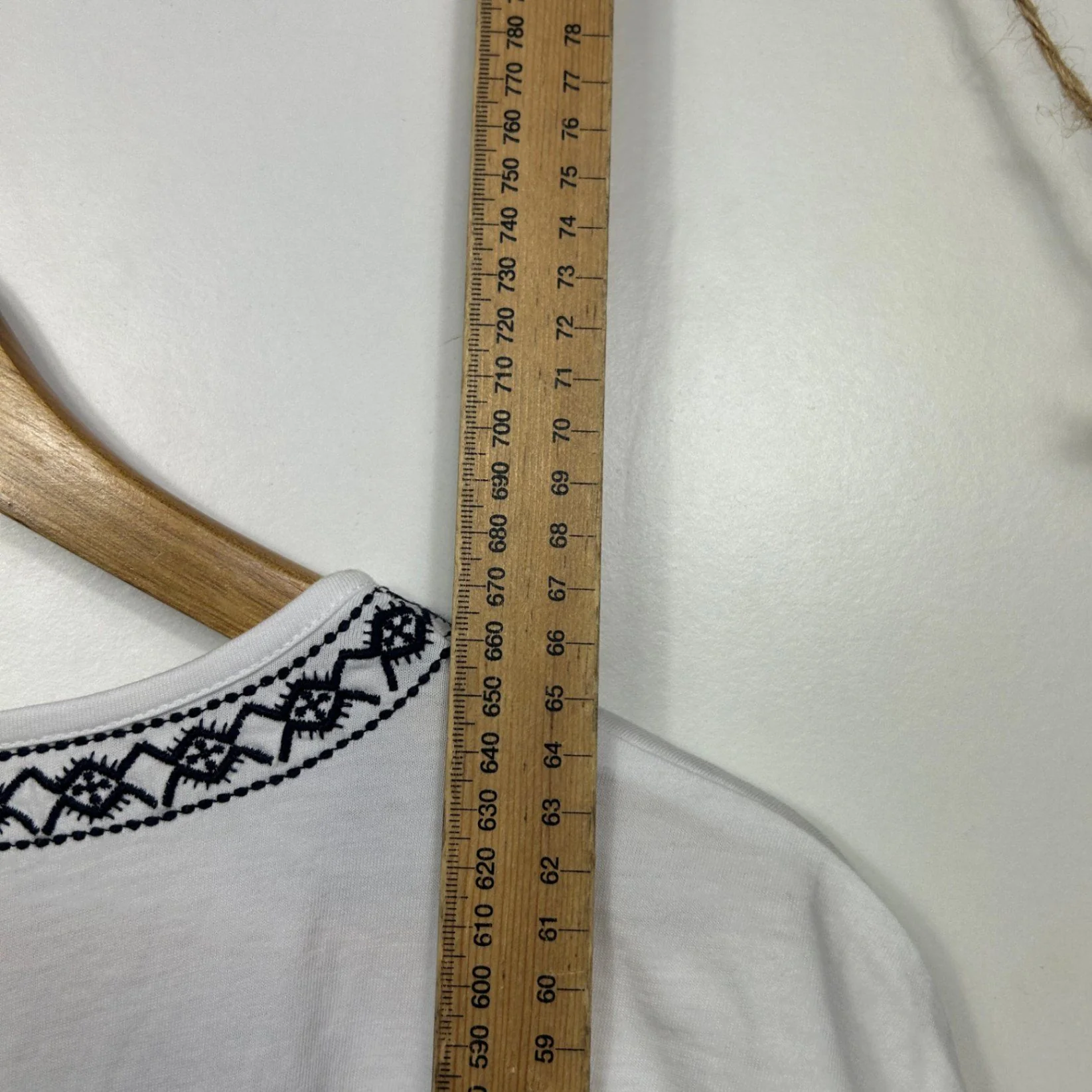 Trenery White Short Sleeve Round Neck Casual Top Size XL - Image 5