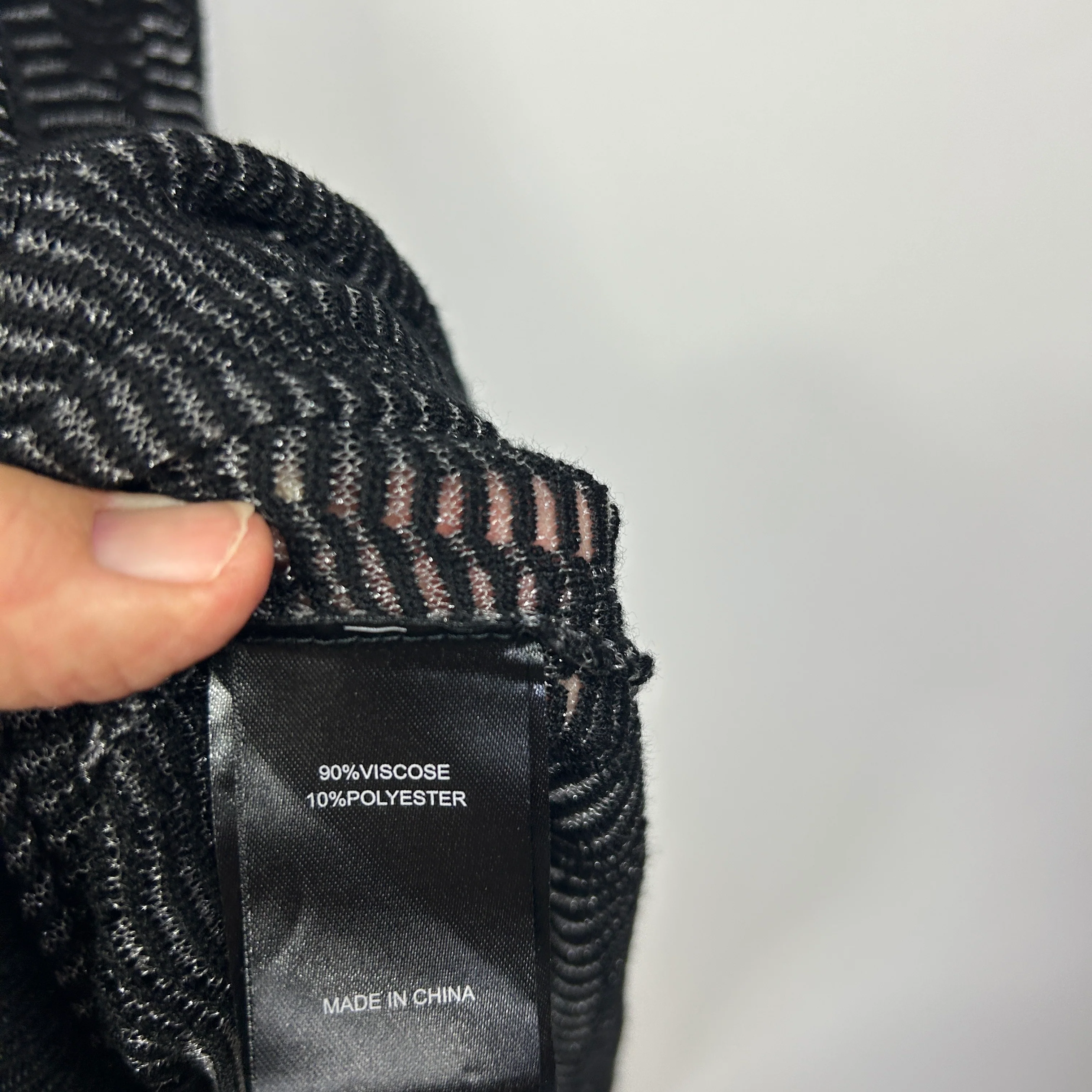 Taking Shape Black Knitwear Sheer Top - Size 22/XL - Image 4