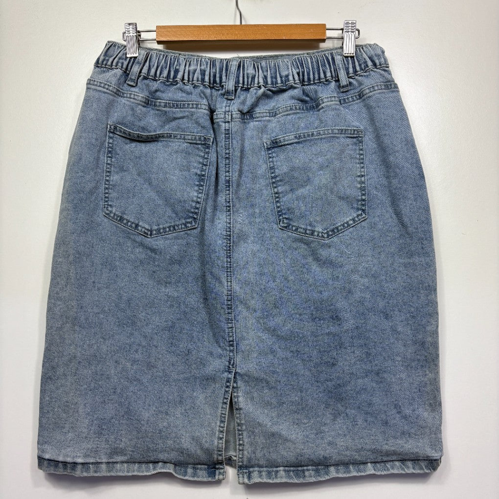 Blue Denim Skirt - Size 2XL - Image 2