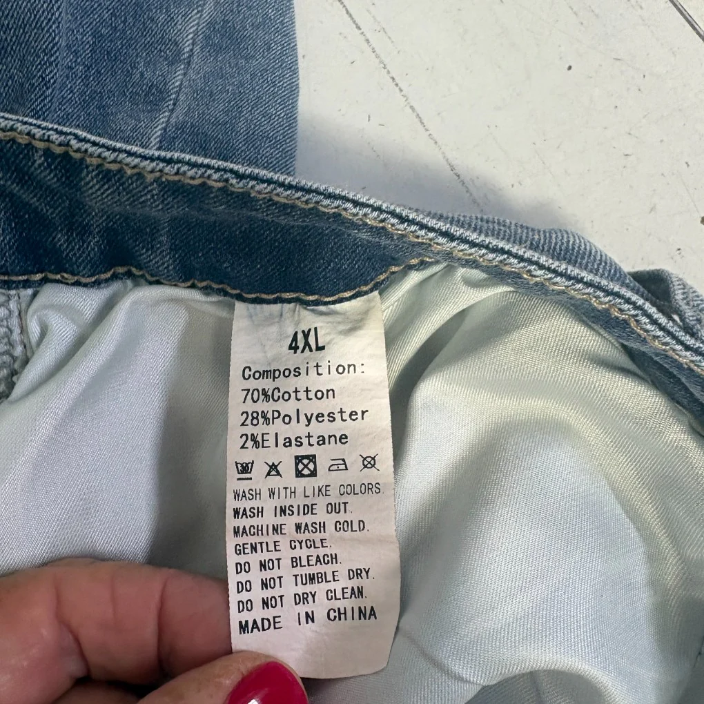 Blue Denim Skirt - Size 4XL - Image 3