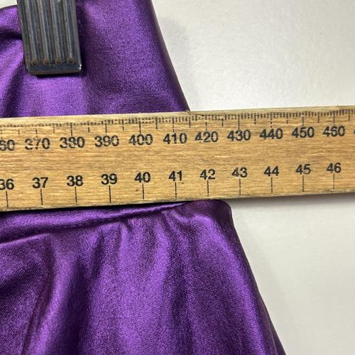 Purple Satin Skater Skirt - Size 1XL - Image 5