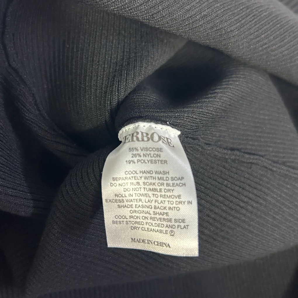 Verbose Black Knit Skirt - Size 22 - Image 4
