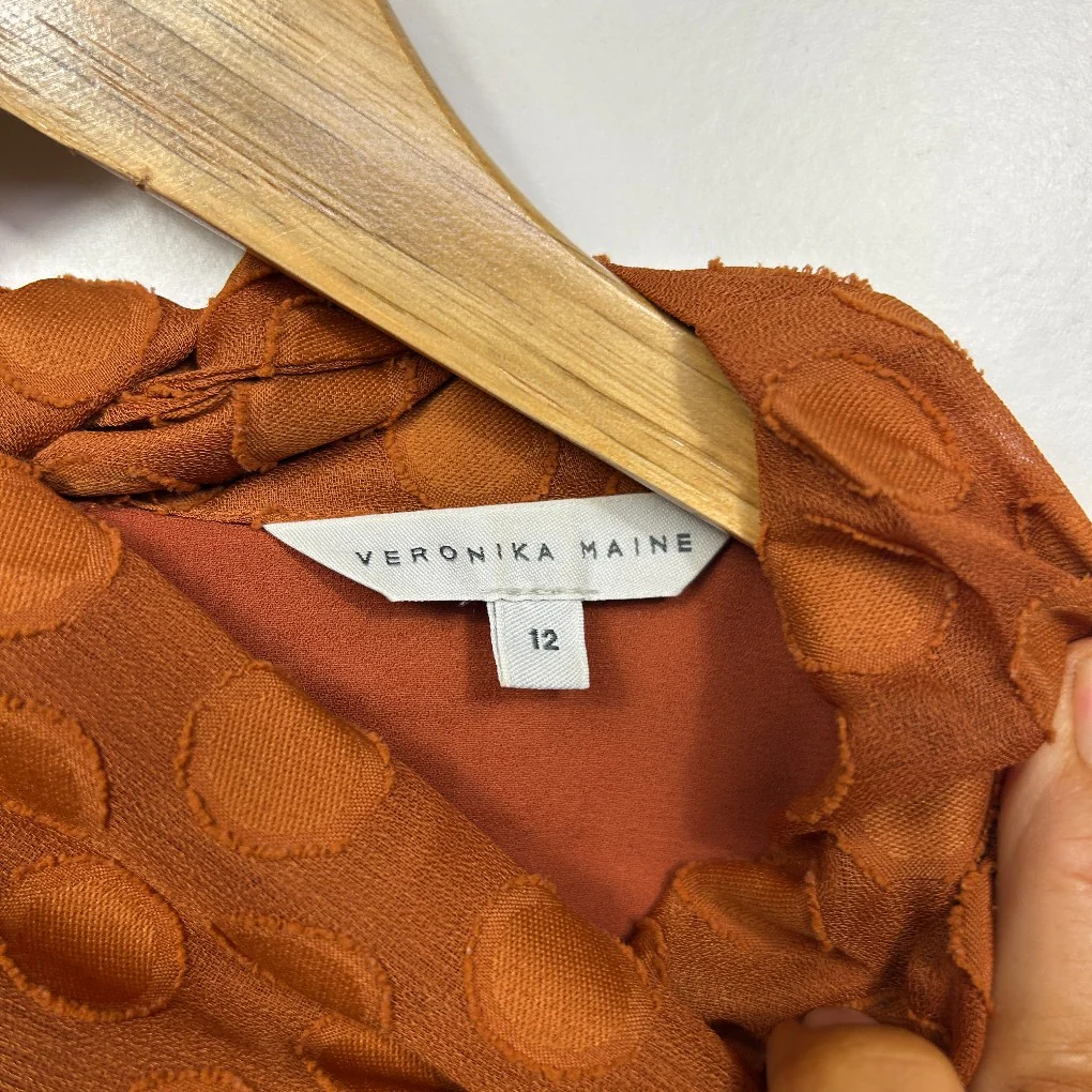 Veronika Maine Rust Top - Size 12 - Image 3
