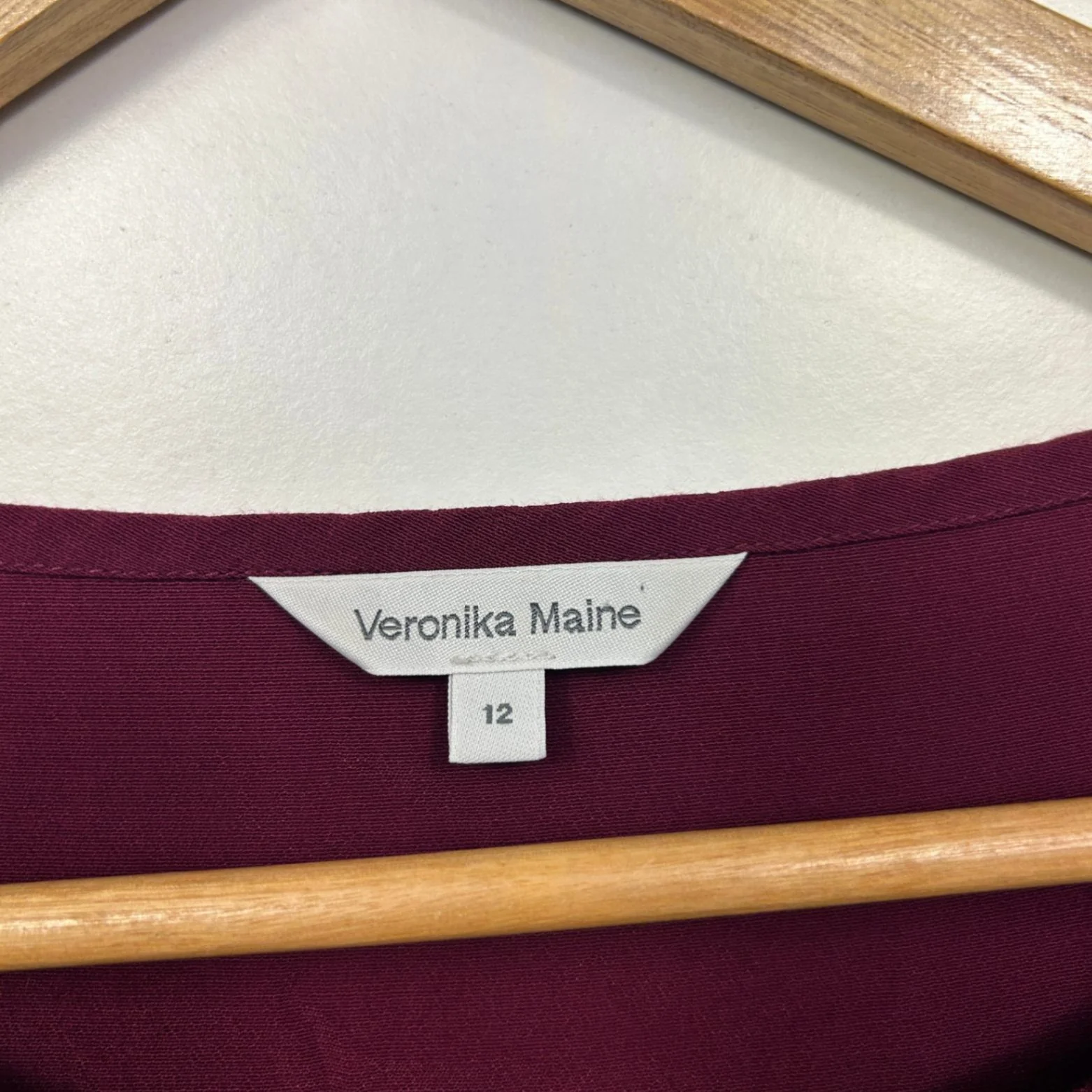 Veronika Maine Short Sleeve Pink Plum Tops\ Size 12 - Image 3