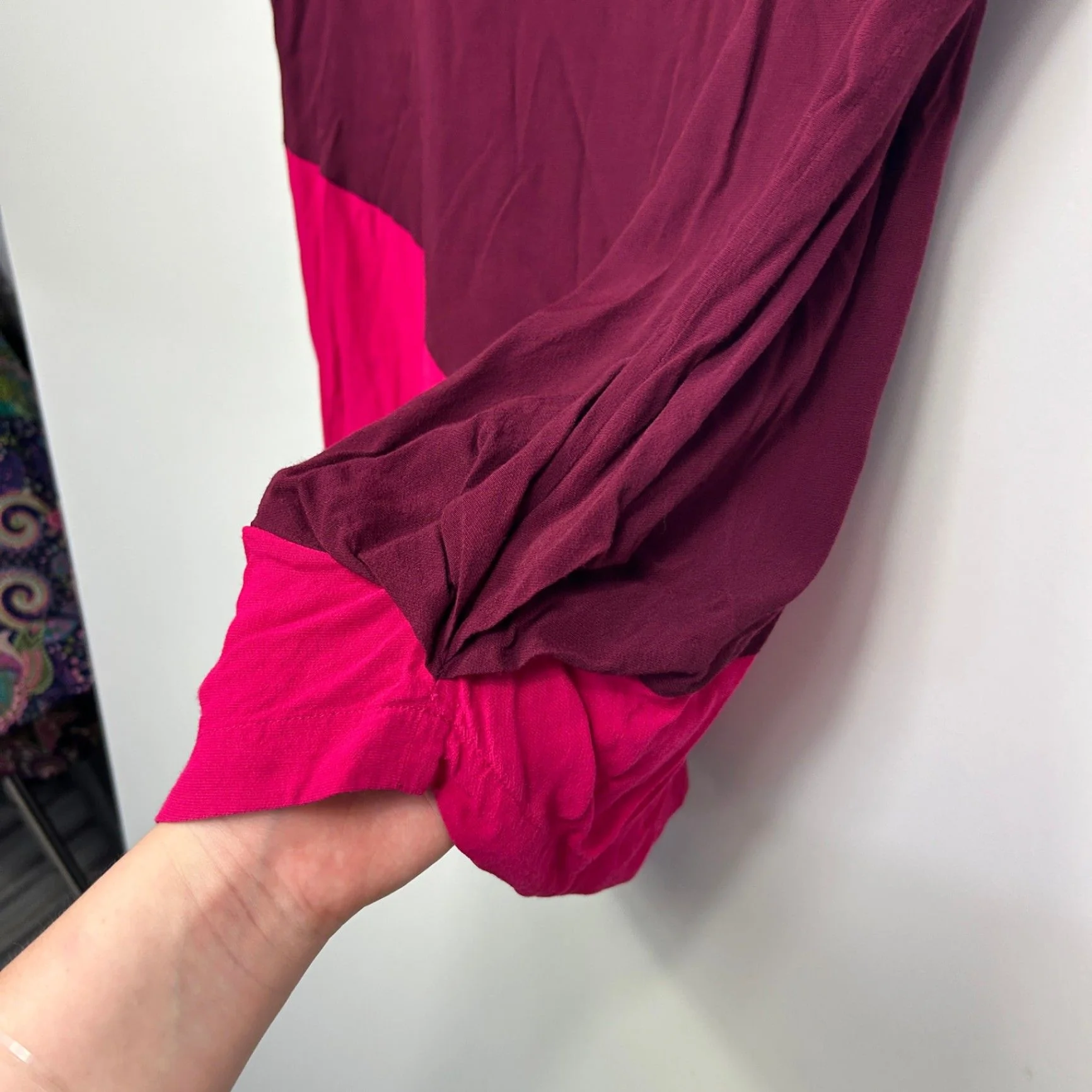 Veronika Maine Short Sleeve Pink Plum Tops\ Size 12 - Image 4