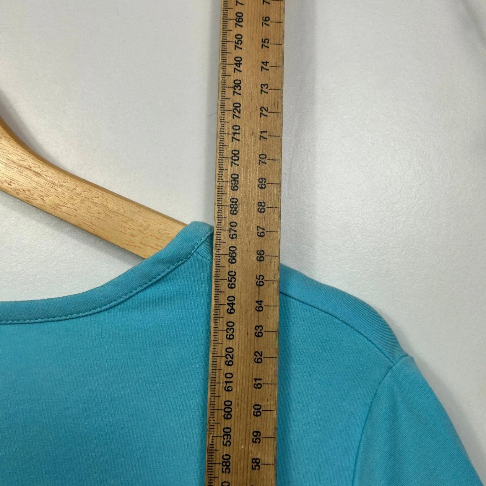 Victoria Hill Blue Cotton Short Sleeve Tshirt Casual Top Size 18 - Image 5
