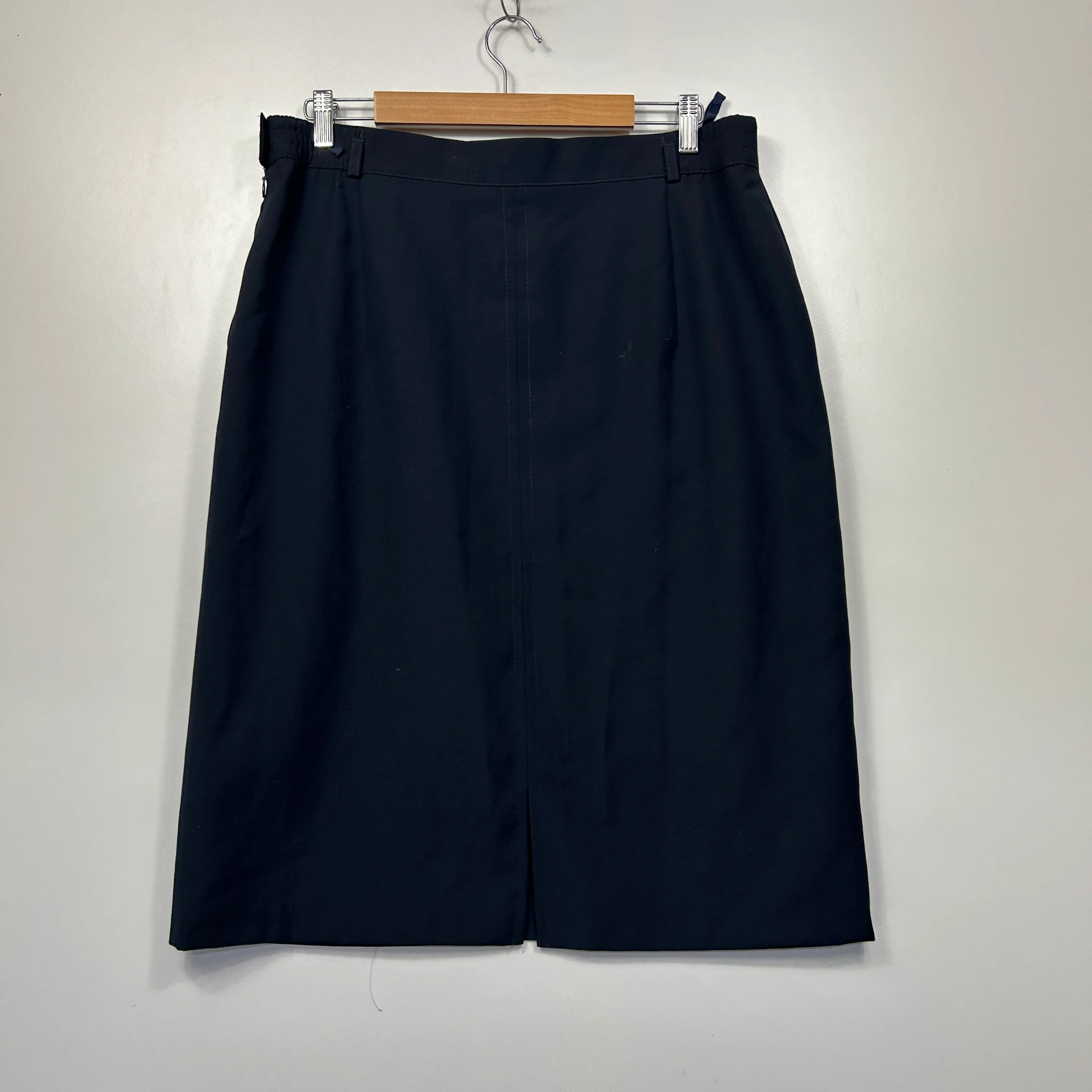 Vintage German Bardehle Black Textured Pencil Skirt - Size XL - Image 5