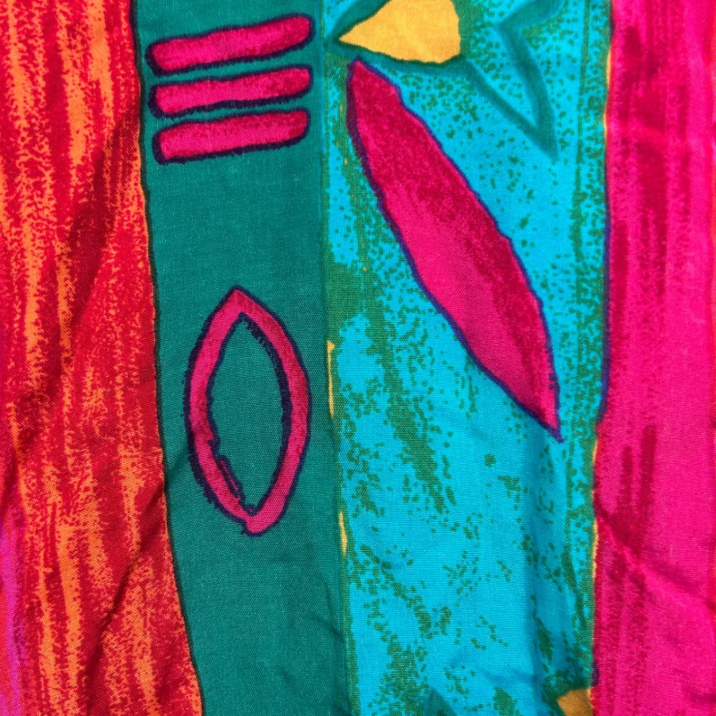 Vintage Katies Sleeveless Top Button Up Multicoloured Size 14 - Image 3