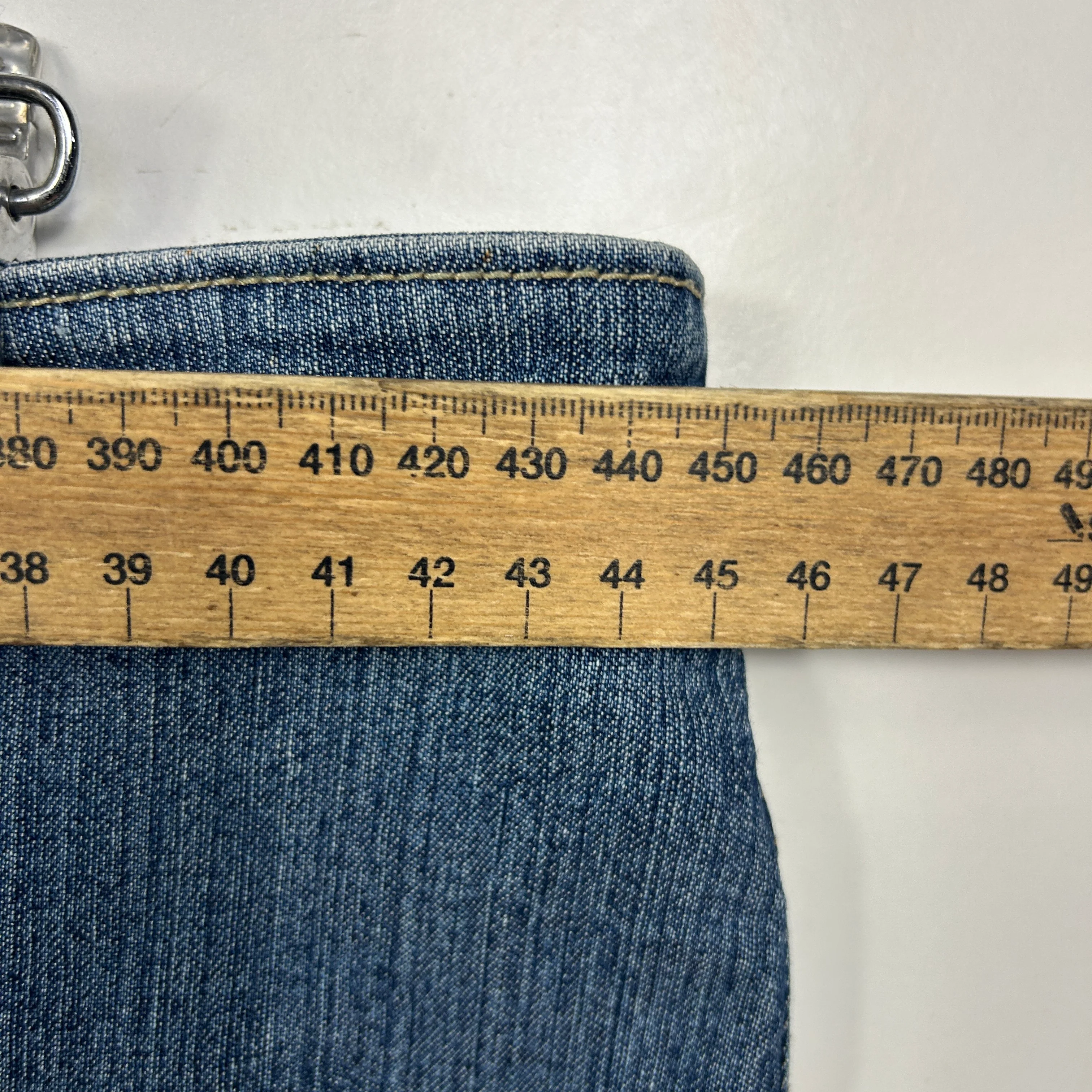 Vintage Millers Blue Denim Maxi Skirt - Size 14 - Image 4