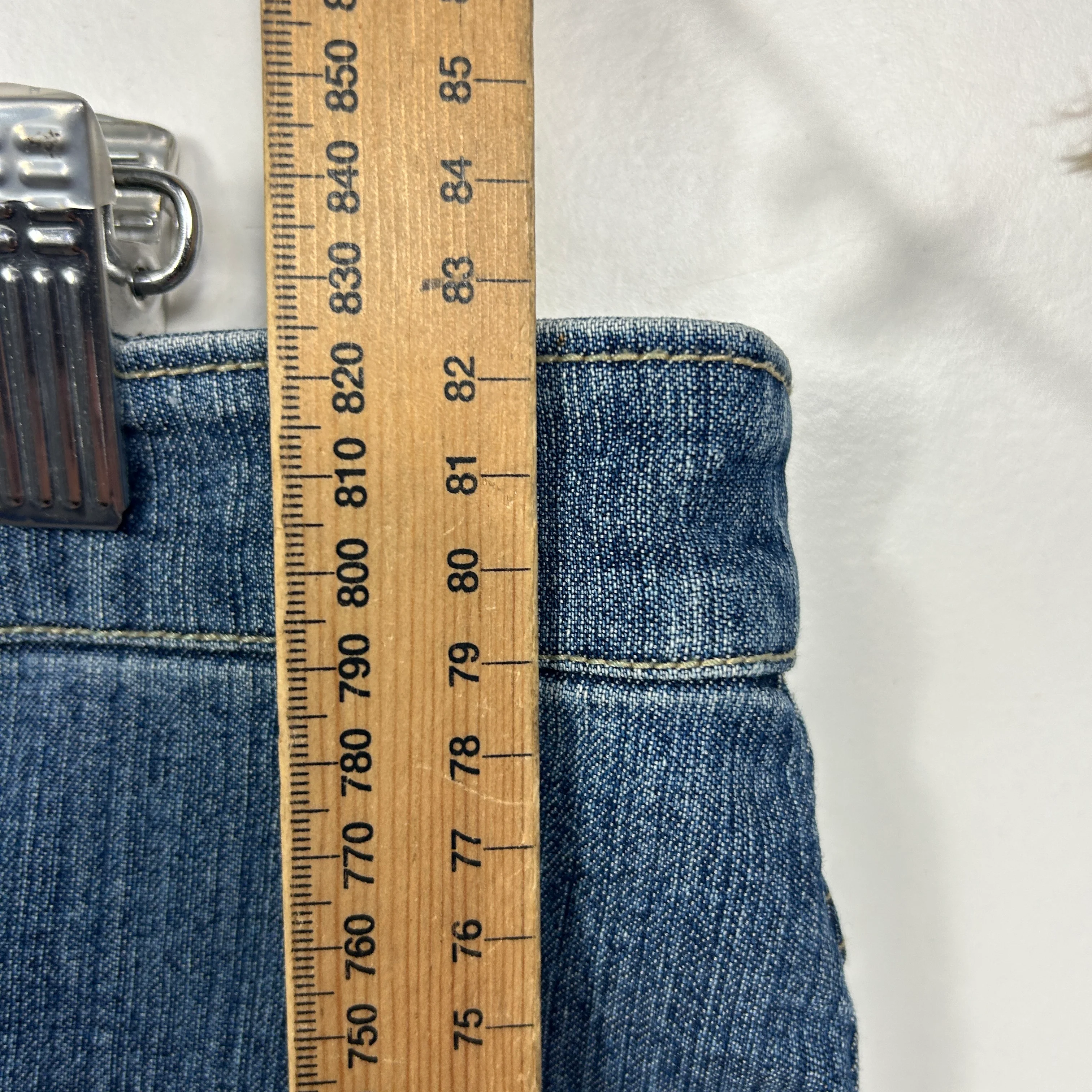 Vintage Millers Blue Denim Maxi Skirt - Size 14 - Image 5