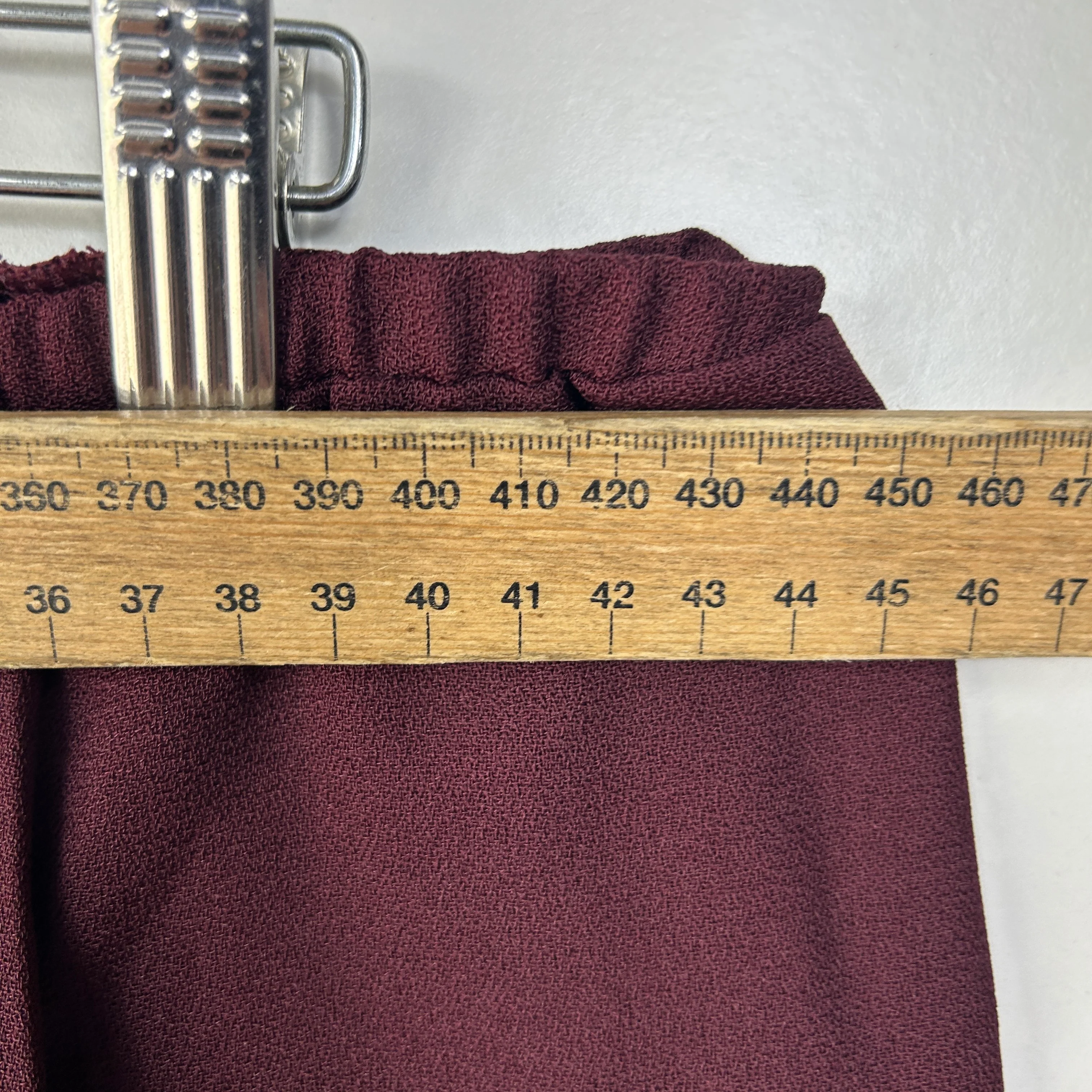 Vintage Millers Burgundy Pleated Pants - Size 16 - Image 5