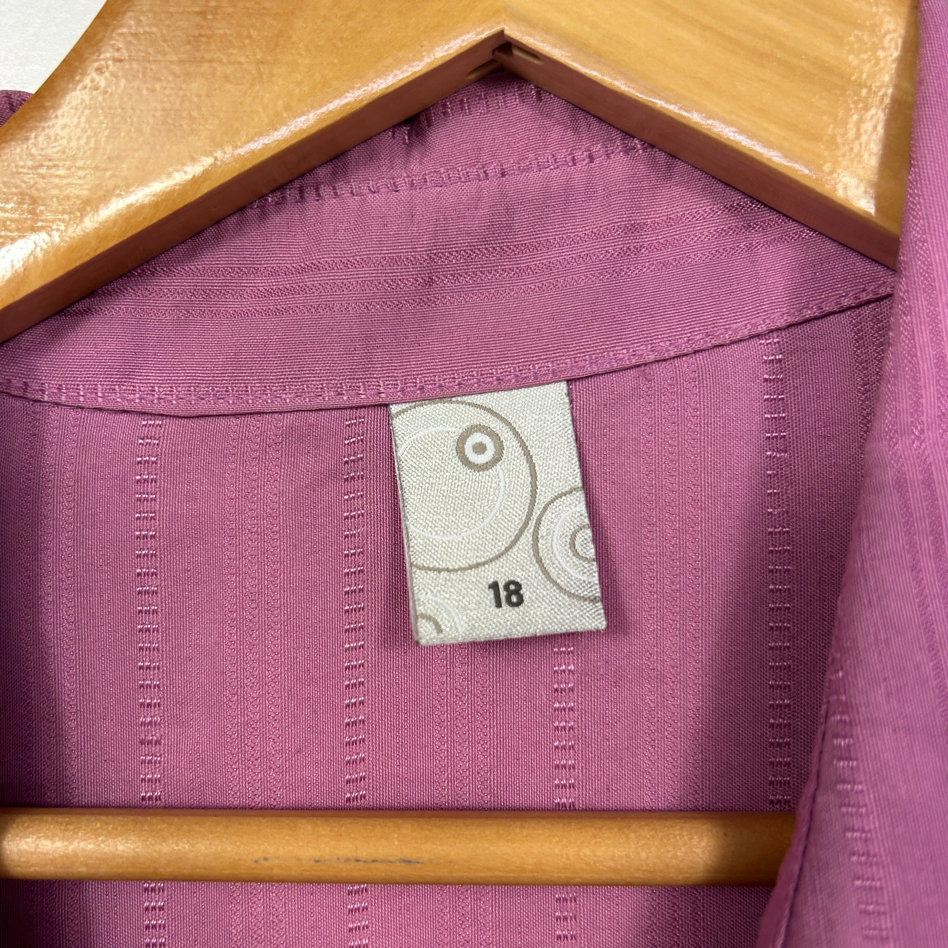 Vintage Target Mauve Textured Button-Up Shirt - Size 18 - Image 2