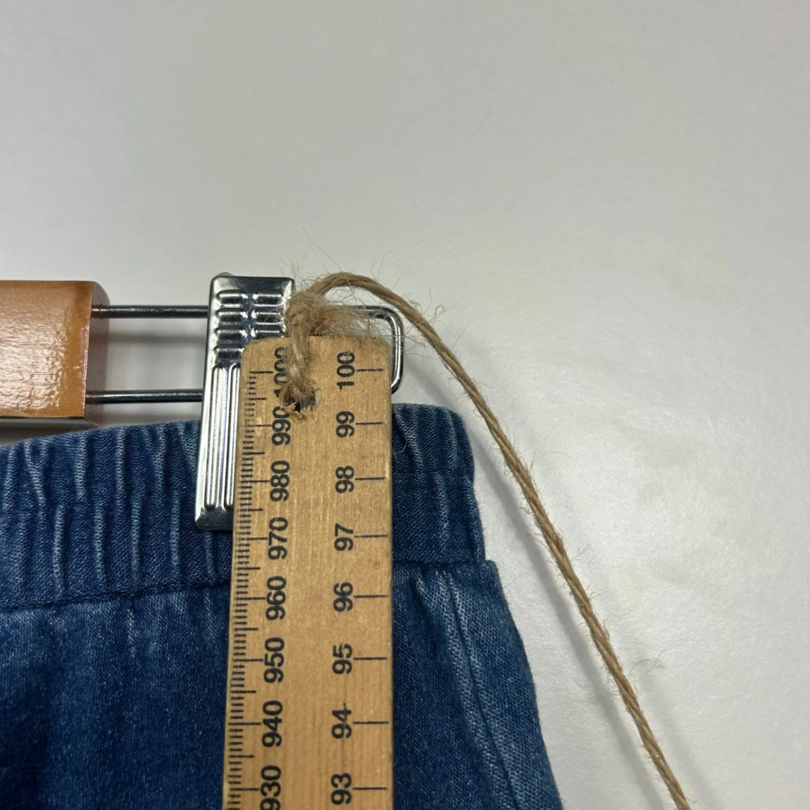 Vintage Target Womens Denim Blue Elastic Waist Stretch Slim Fit Pants Size 12-16 - Image 4