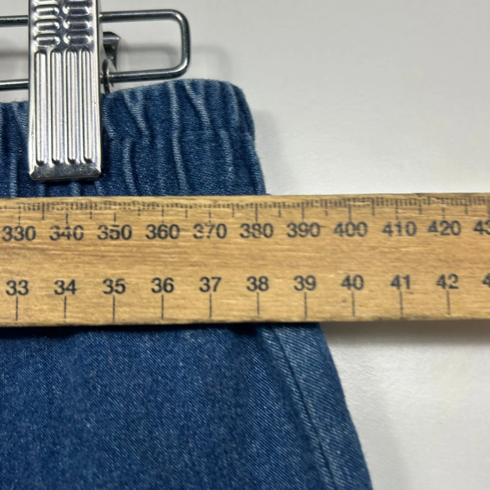 Vintage Target Womens Denim Blue Elastic Waist Stretch Slim Fit Pants Size 12-16 - Image 5
