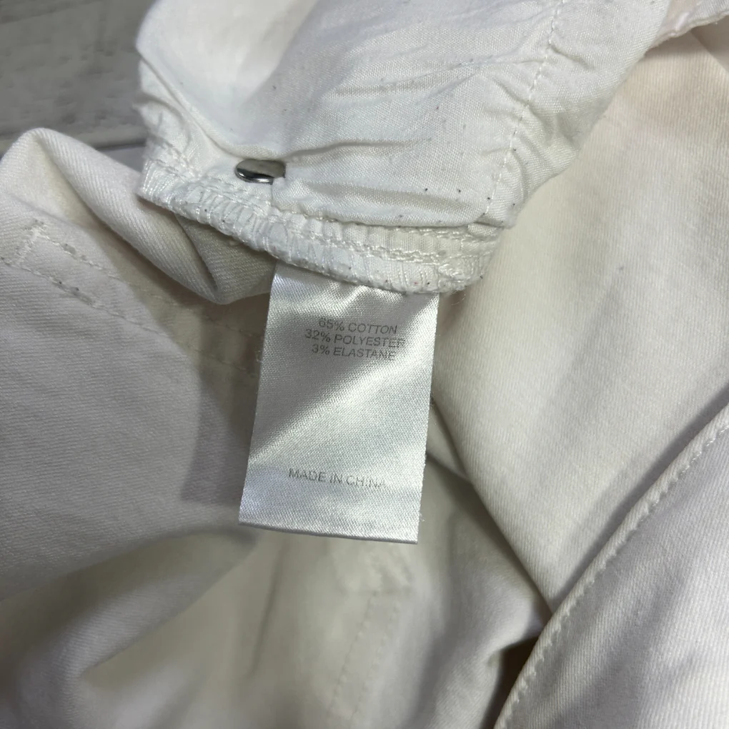 Virtuelle White Crop Denim Jeans - Size 22 - Image 3