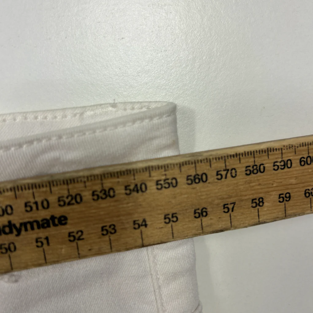 Virtuelle White Crop Denim Jeans - Size 22 - Image 5
