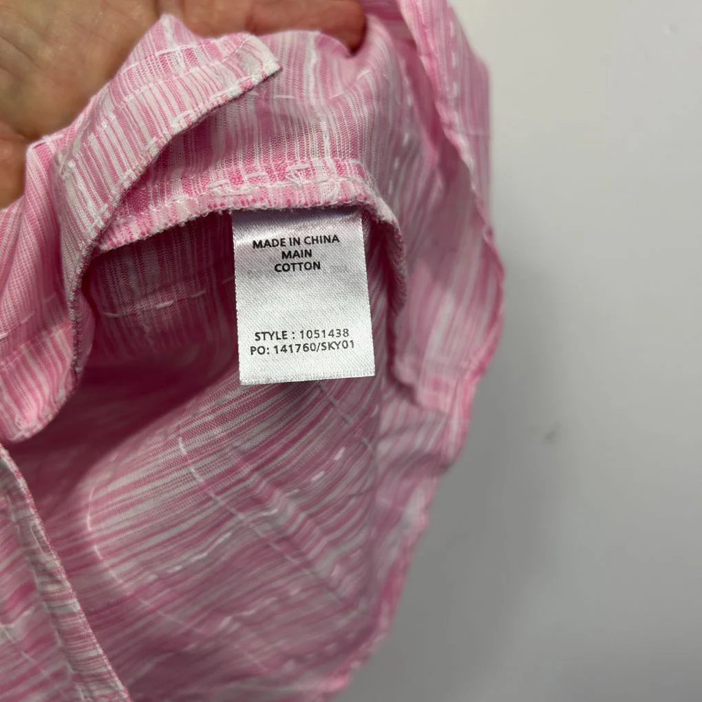 W Lane Pink Cotton Top - Size 14 - Image 4