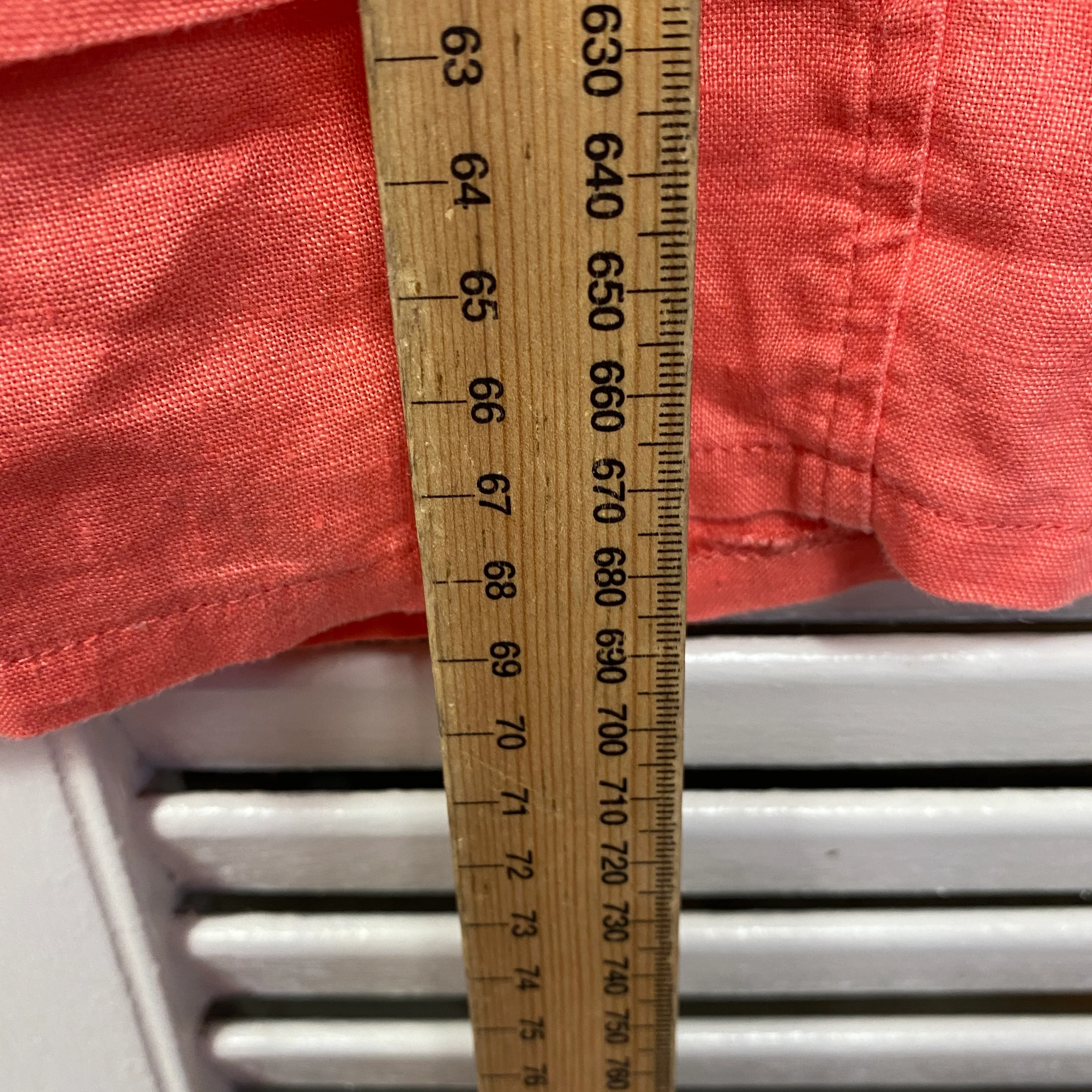 W Lane Skirt Size 14 Peach Pencil Knee Length Pockets - Image 9