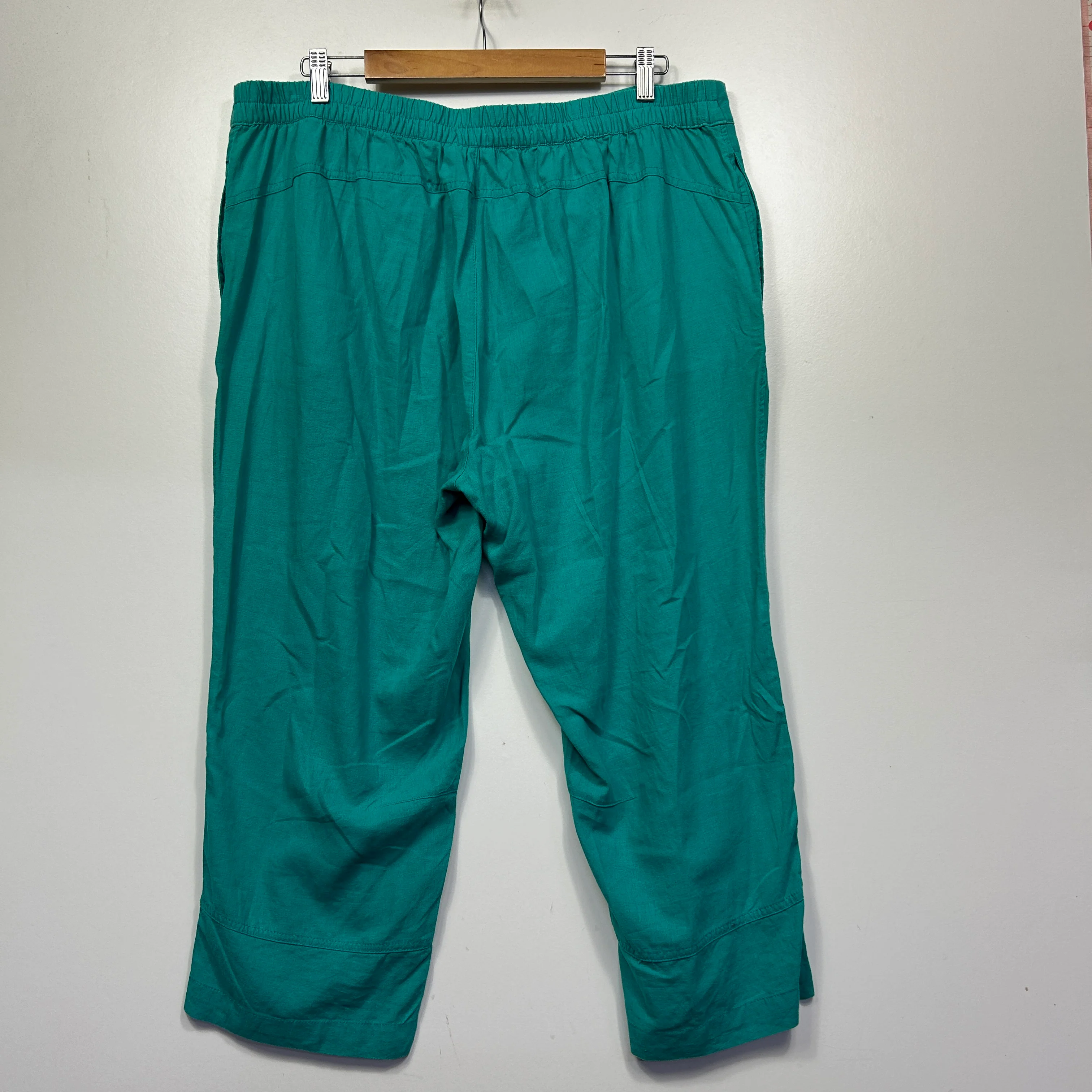 W.Lane Teal Linen Pants - Size 18 - Image 5