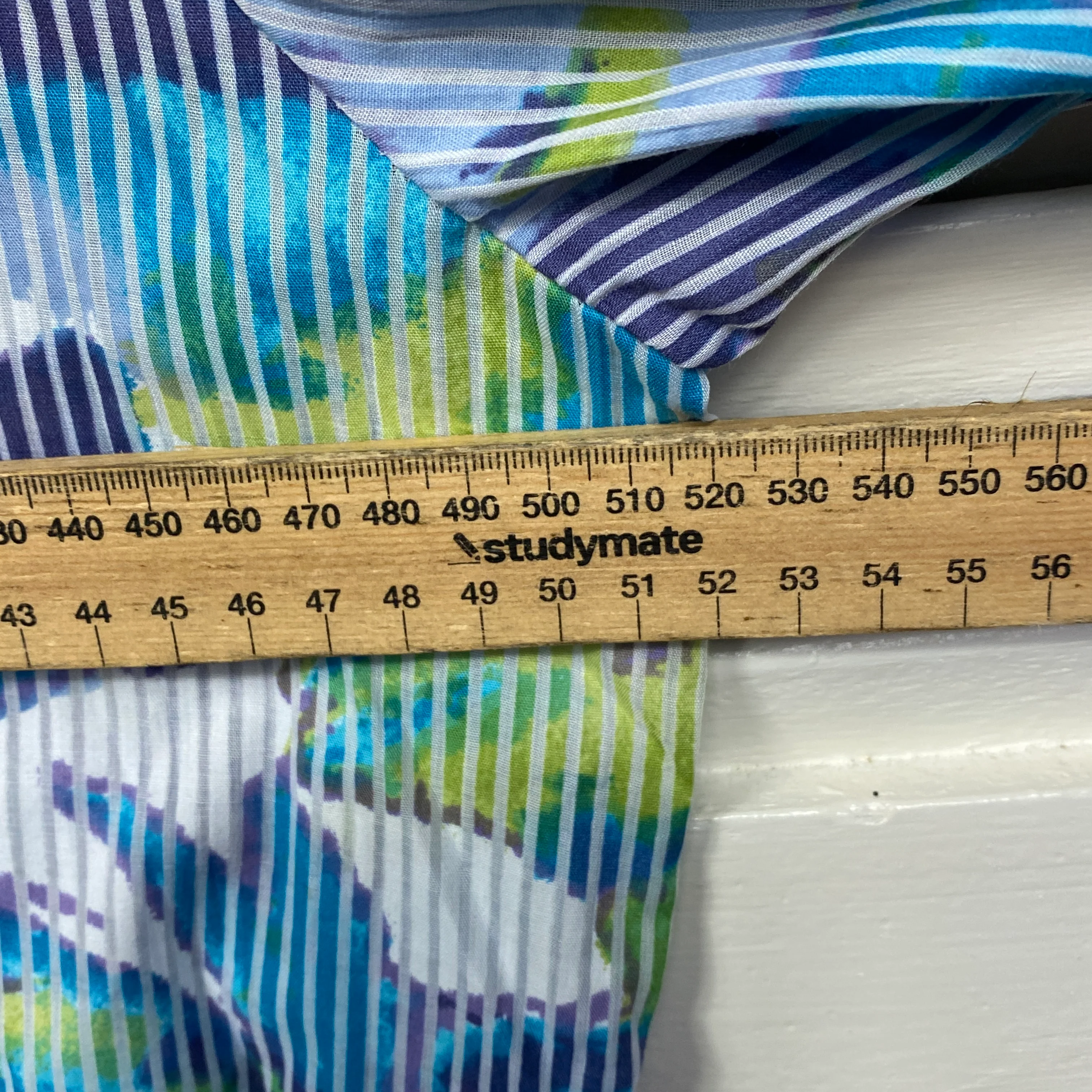 W Lane Top Size 14 Long Sleeve Button Up Multicoloured - Image 7