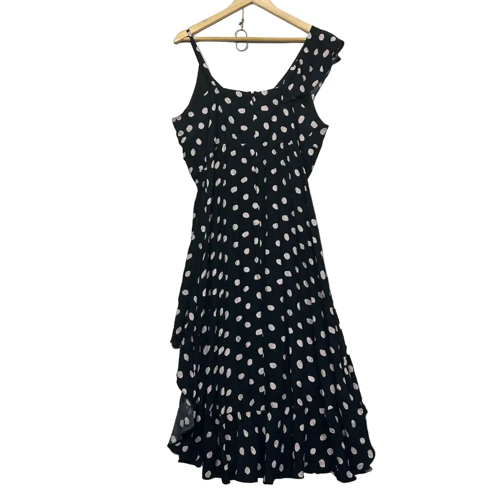 Wayne Cooper Black Polka Dot Dress - Size 16 - Image 4