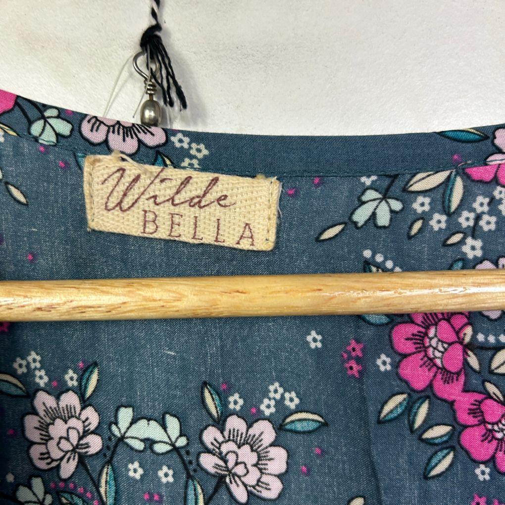 Wilde Bella Teal Floral Boho Maxi Dress - Size 16 - Image 2