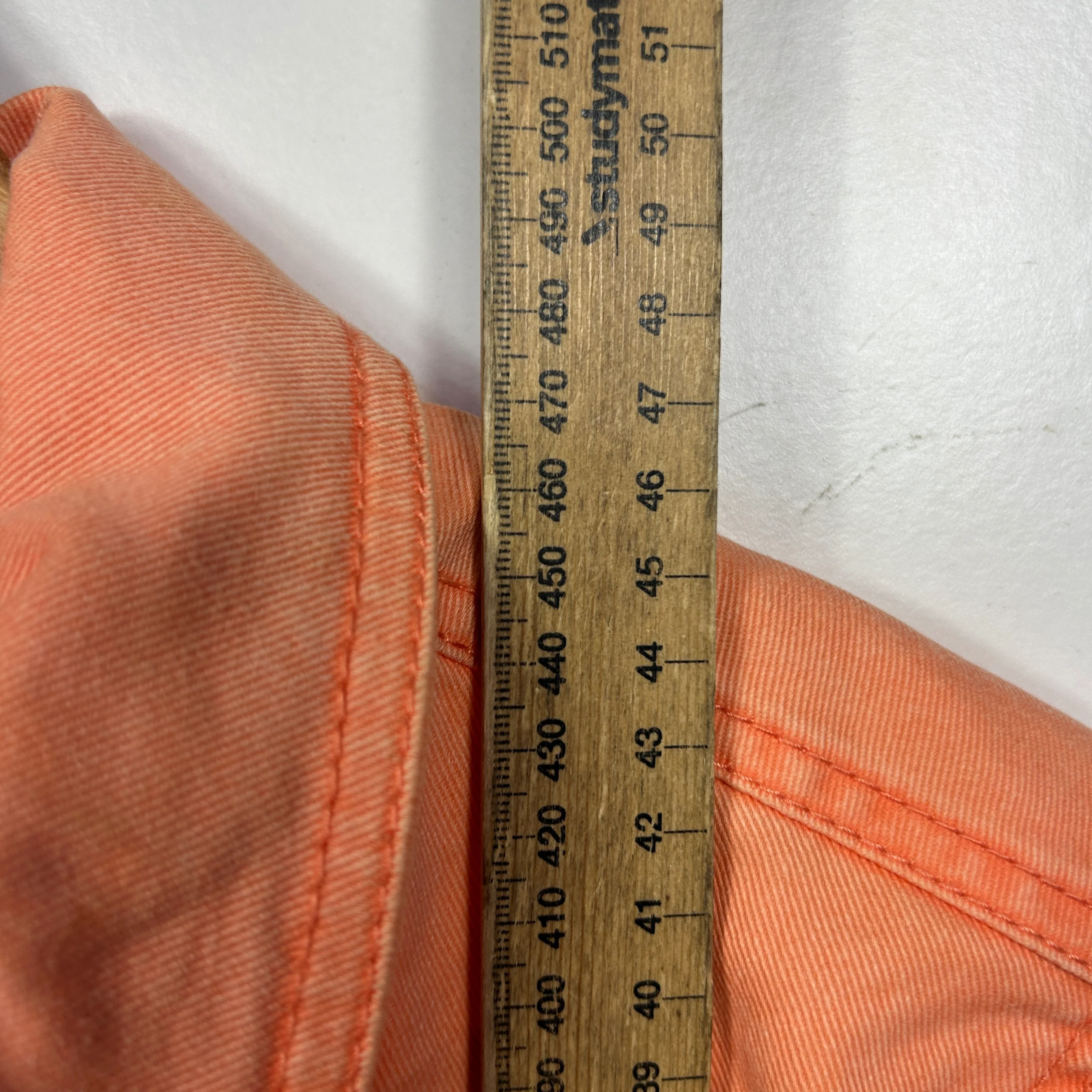 XRD Denim Peach Cropped Denim Jacket - Size 16 - Image 5