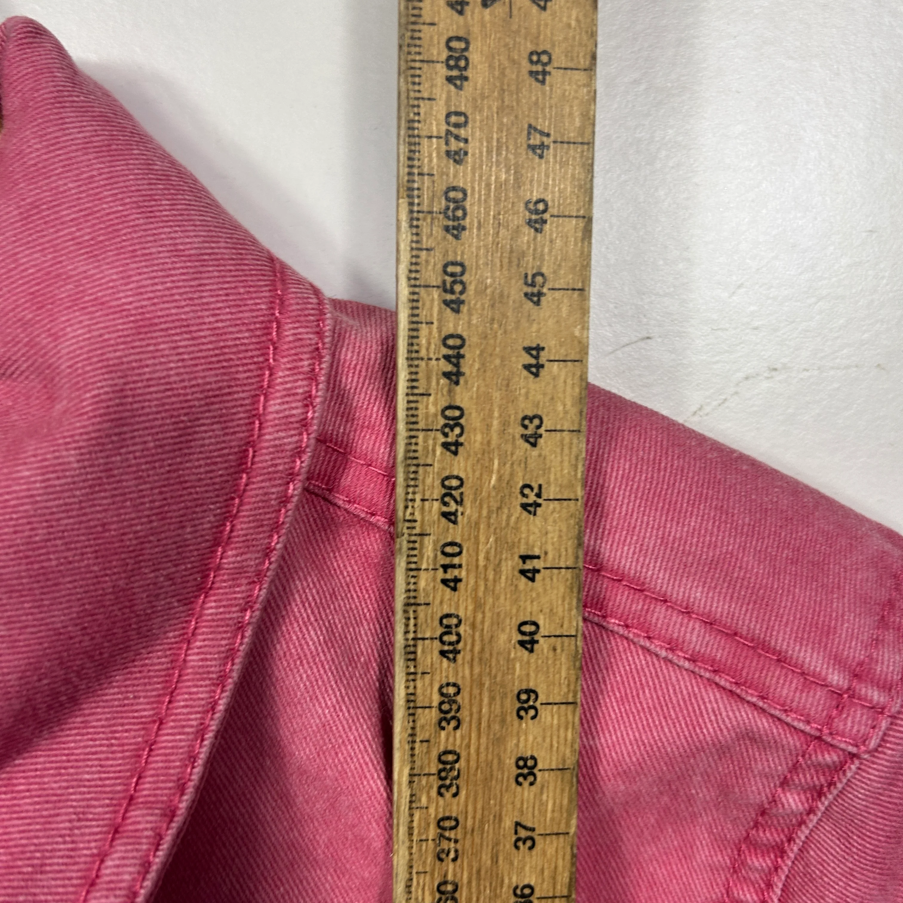 XRD Denim Pink Cropped Denim Jacket - Size 12 - Image 6