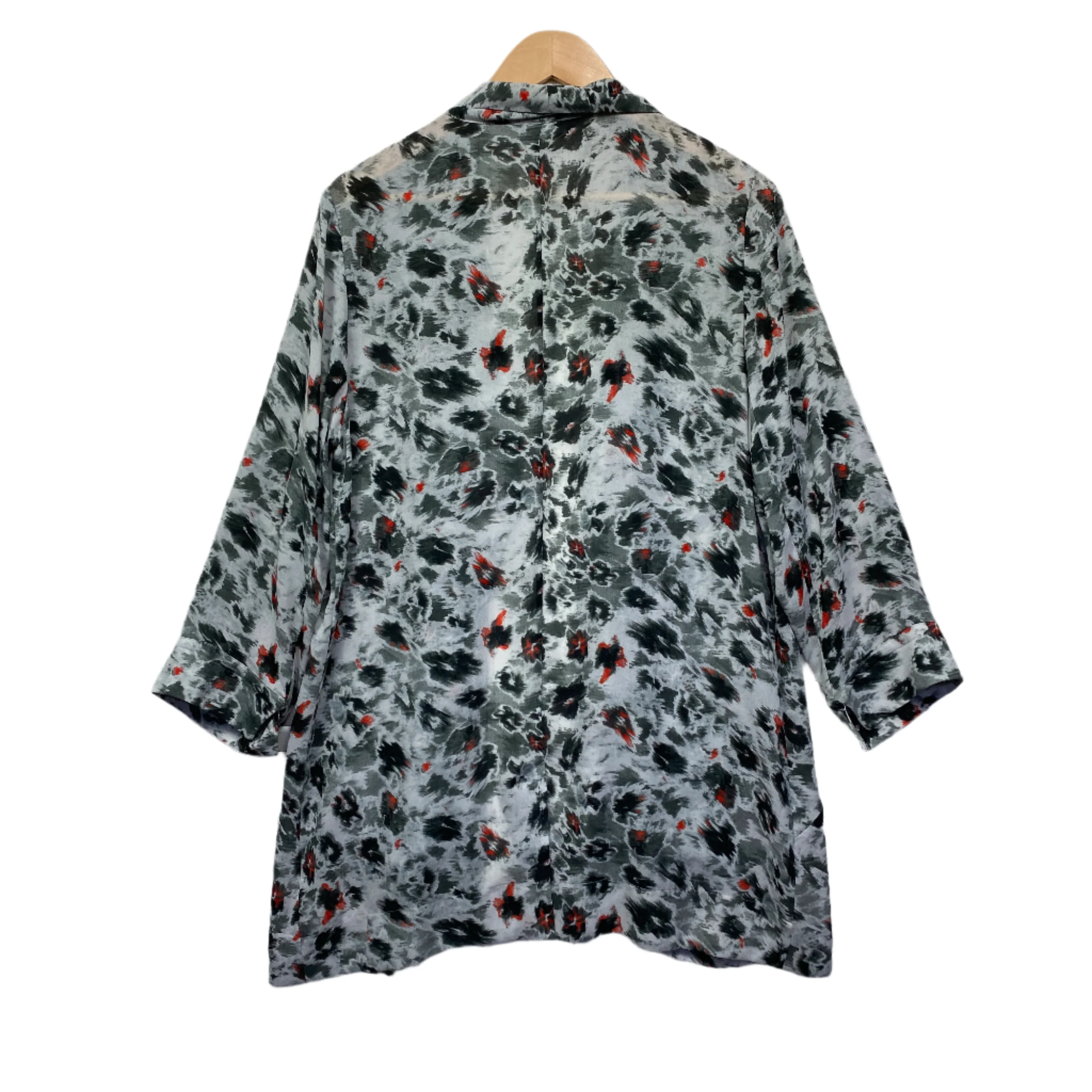 Yarra Trail Top Size 14 Open Front Multicoloured Long Sleeve - Image 2