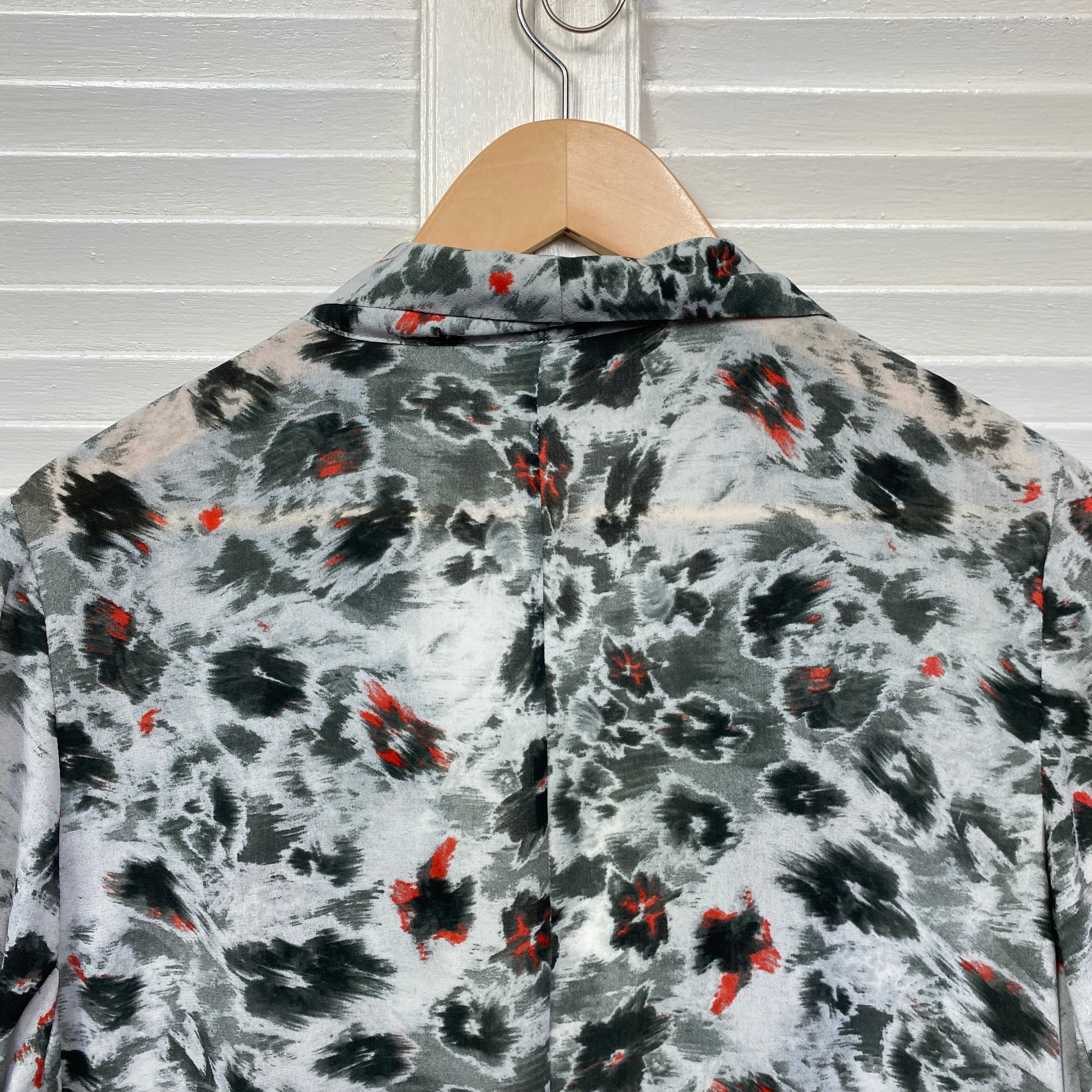 Yarra Trail Top Size 14 Open Front Multicoloured Long Sleeve - Image 7